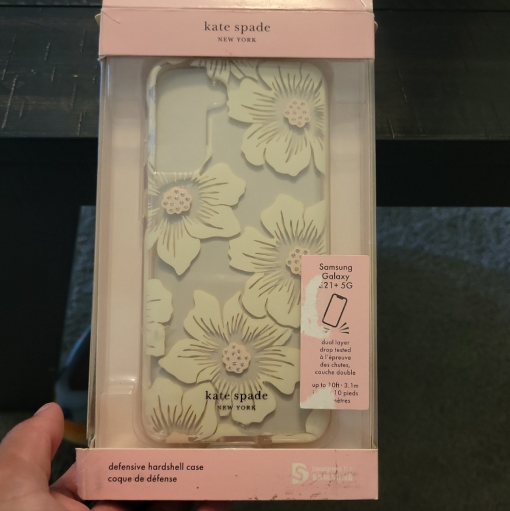 Kate Spade Cream Floral Case for Samsung Galaxy S21+